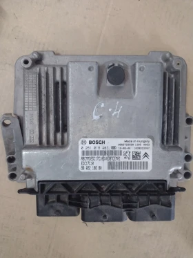 9802218680  EDC17C10   компютър двигател PEUGEOT, CITROEN 1.6 HDI  Bosch  0 281 018 463, снимка 1 - Части - 47880503