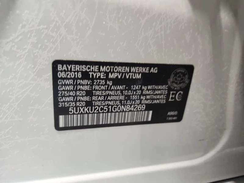 BMW X6 * XDRIVE35I * CARFAX * ЦЕНА ДО БГ, снимка 10 - Автомобили и джипове - 53192312