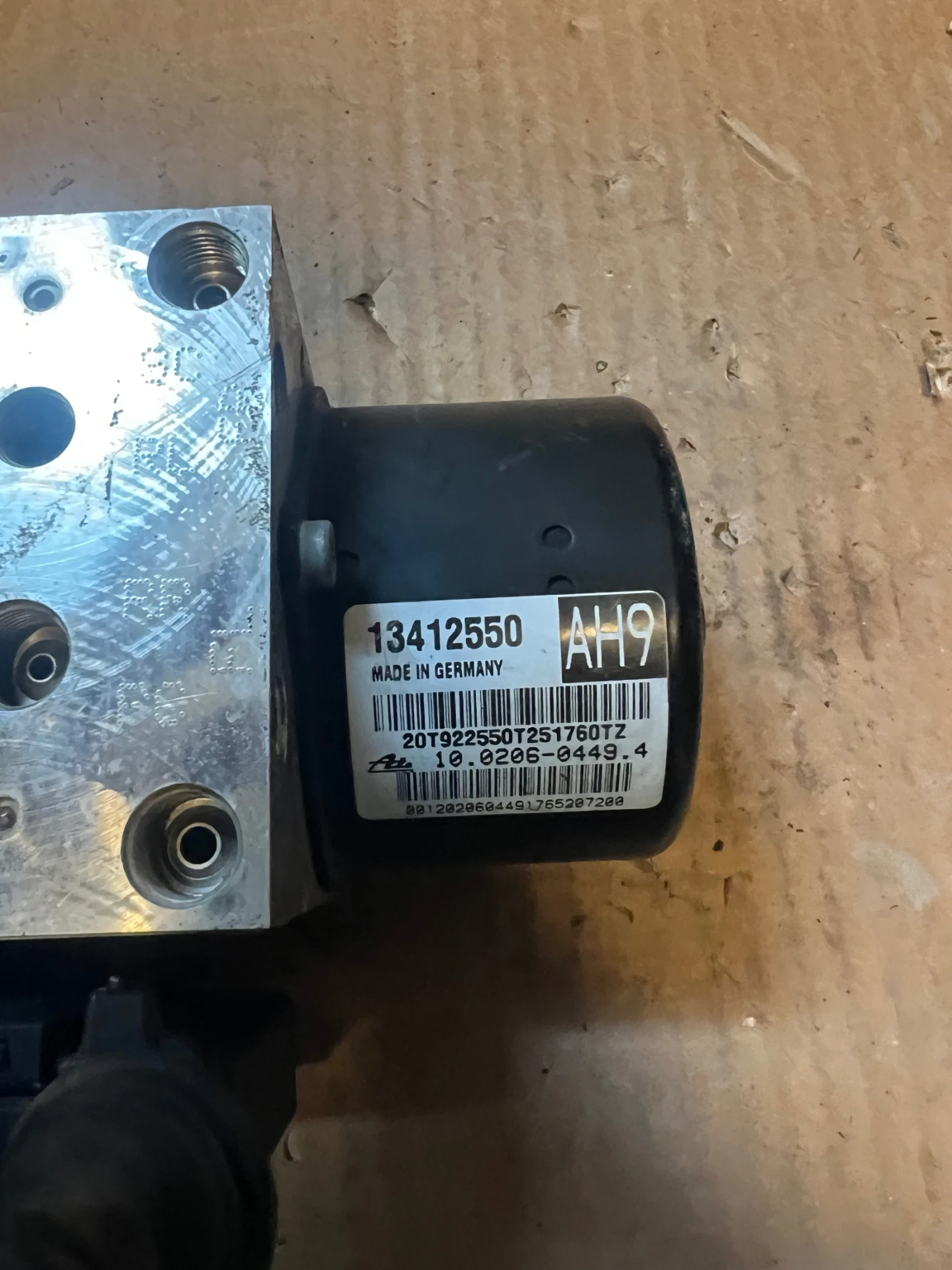 13412550 ABS Помпа OPEL ASTRA J  Ate 10.0206-0449.4 10.0960-4584.3 28.5600-8103.3 | Mobile.bg — изображение 1