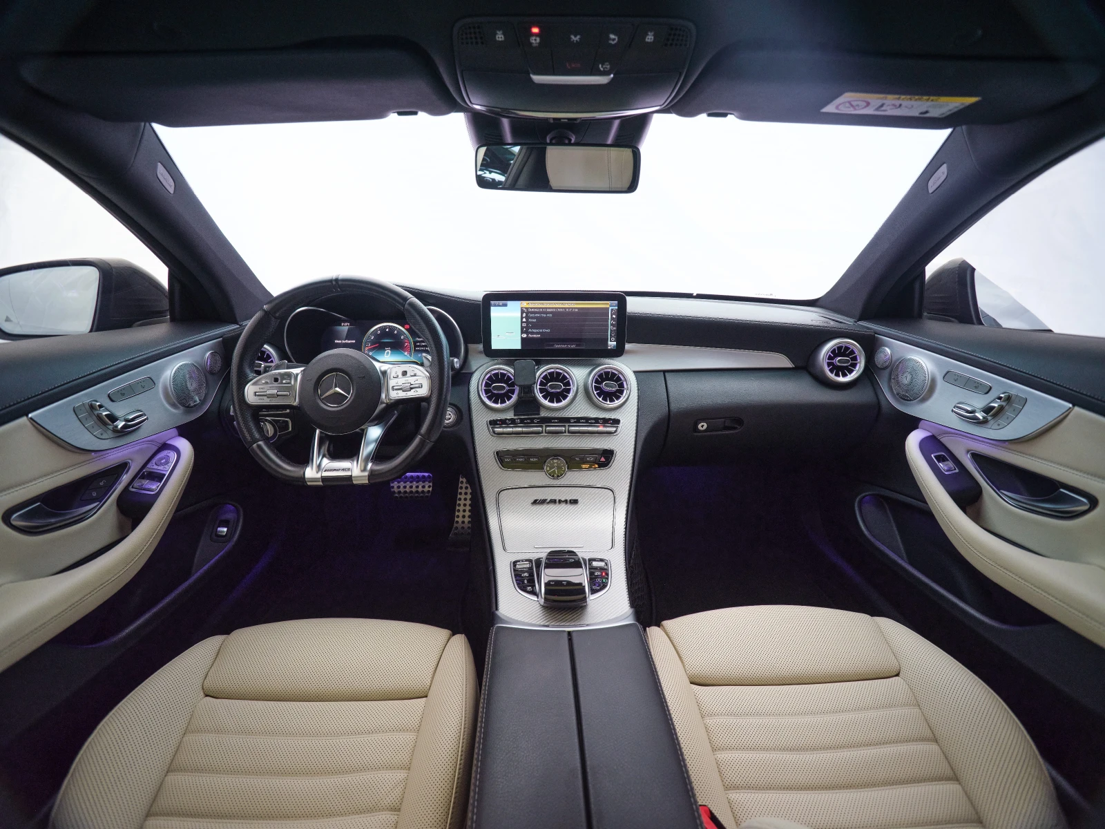 Mercedes-Benz C 43 AMG 4Matic/BURMESTER/MULTIBEAM/360 FULL, снимка 10 - Автомобили и джипове - 55545894