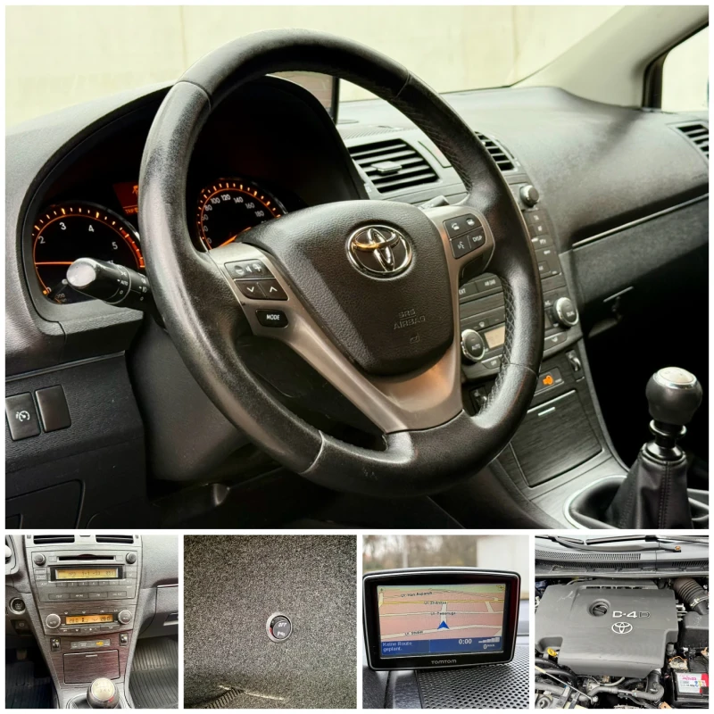 Toyota Avensis D4D* 126ps* Xenon* PDC* Подгрев* TomTom, снимка 12 - Автомобили и джипове - 52807100