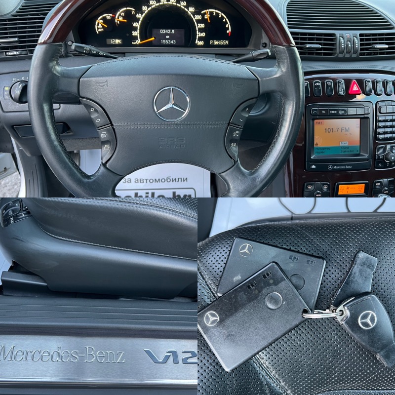 Mercedes-Benz CL 600 W12* UNIKAT* FULL* , снимка 17 - Автомобили и джипове - 42890789