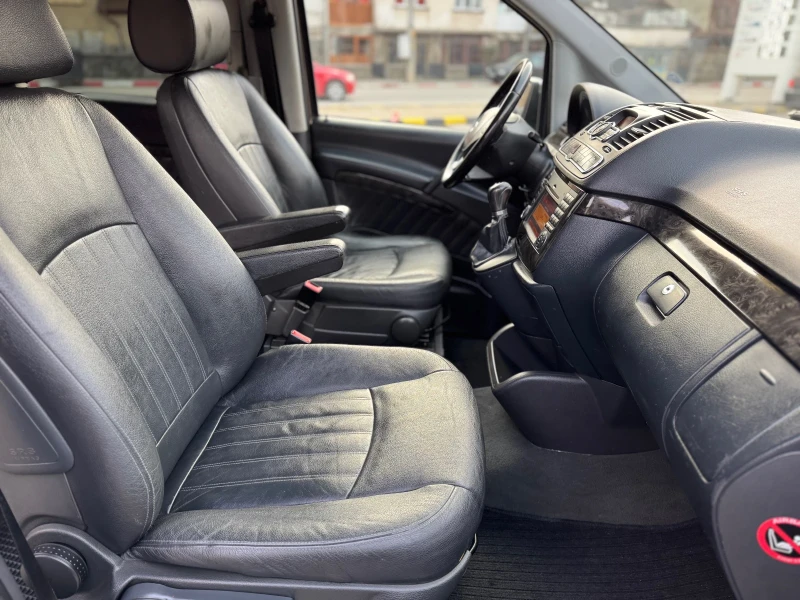 Mercedes-Benz Viano CDI 3.0V6 224кс* 5G-tronic* Кожен салон* Климатрон, снимка 14 - Автомобили и джипове - 48497705