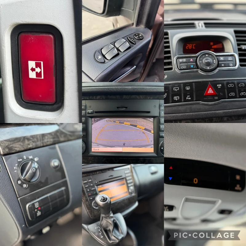 Mercedes-Benz Viano CDI 3.0V6 224кс* 5G-tronic* Кожен салон* Климатрон, снимка 16 - Автомобили и джипове - 48497705