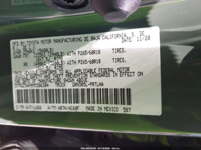 Toyota Tacoma LIMITED, снимка 9 - Автомобили и джипове - 55741503