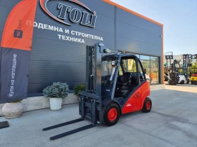 Мотокар Linde 3 тона / ИЗРАВНИТЕЛ + ПОЗИЦИОНЕР / ОБСЛУЖЕН !, снимка 1