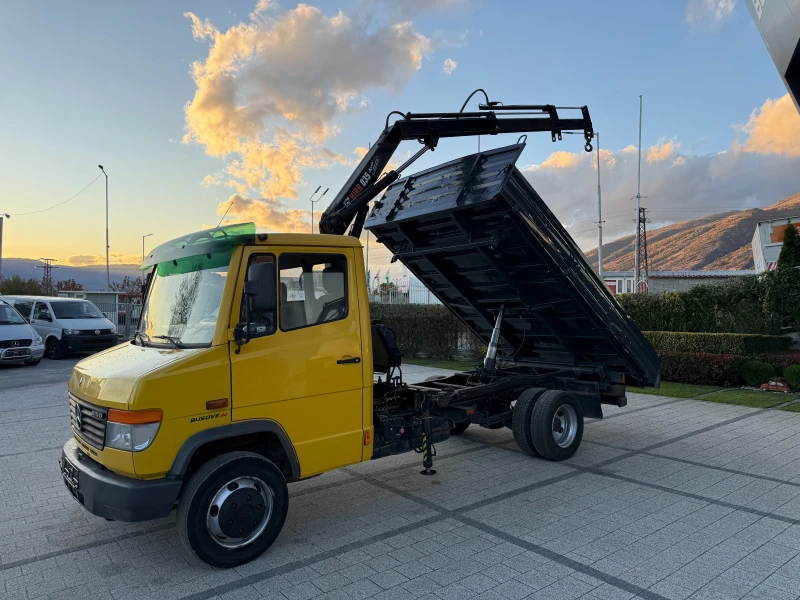 Mercedes-Benz Vario 815d Самосвал + кран Hiab 035-2 3.70м., снимка 3 - Бусове и автобуси - 48693535