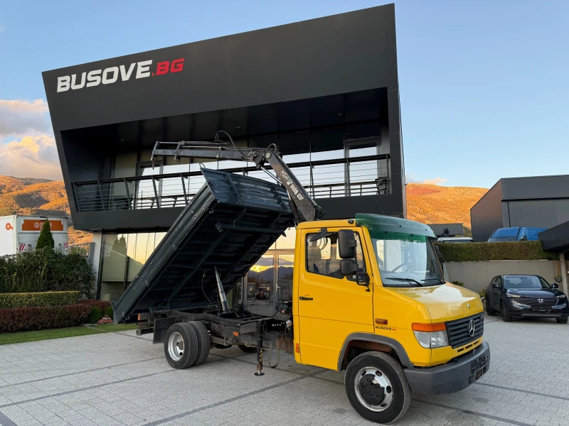 Mercedes-Benz Vario 815d Самосвал + кран Hiab 035-2 3.70м.