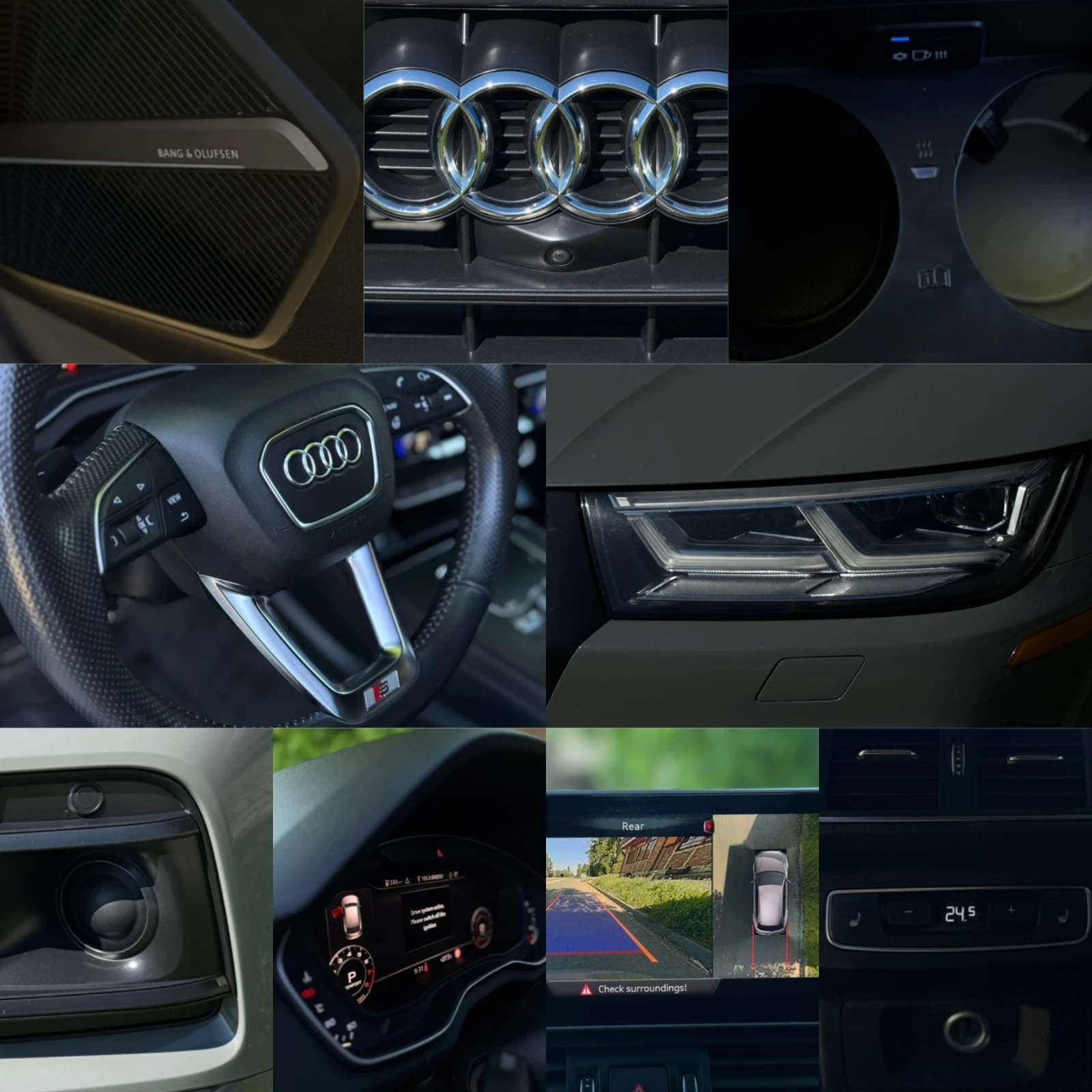 Audi Q5 S-Line Technik Nardo Grey Black Optics , снимка 16 - Автомобили и джипове - 54444636