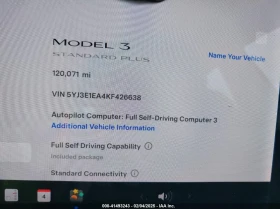 Tesla Model 3 U  U UX Rear Wheel Drive, снимка 14