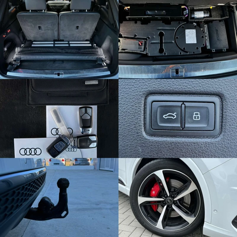 Audi SQ7 V8* 435ps* MATRIX* 7места* BOSE* 360* Head UP* NV*, снимка 16 - Автомобили и джипове - 47804266