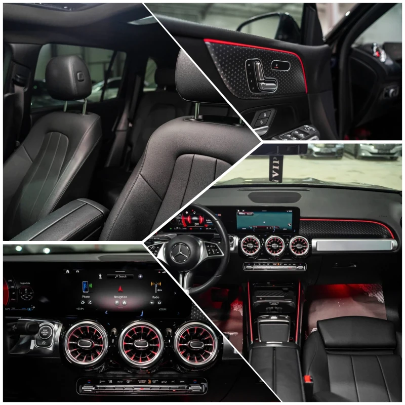 Mercedes-Benz GLB 250I 4MATIC DISTRONIC ПАНОРАМА 360 ЛИЗИНГ 100%, снимка 16 - Автомобили и джипове - 53248678