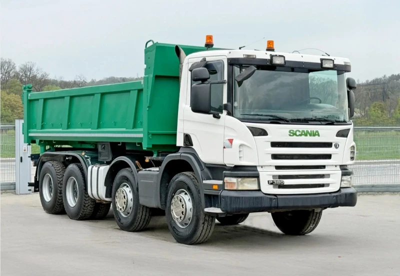 Scania P 380 * САМОСВАЛ 5.70 м + BORDMATIC * 8x4 * ЛИЗИНГ!!!, снимка 2 - Камиони - 52083340