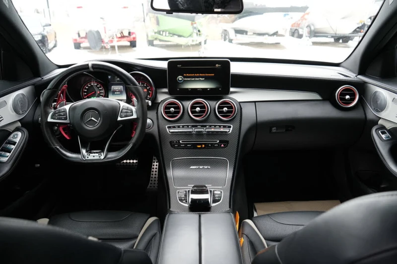 Mercedes-Benz C 63 AMG S * 4MATIC * NAVI * LED * 360 * BURMESTER * ПОДГРЕ, снимка 11 - Автомобили и джипове - 53397191