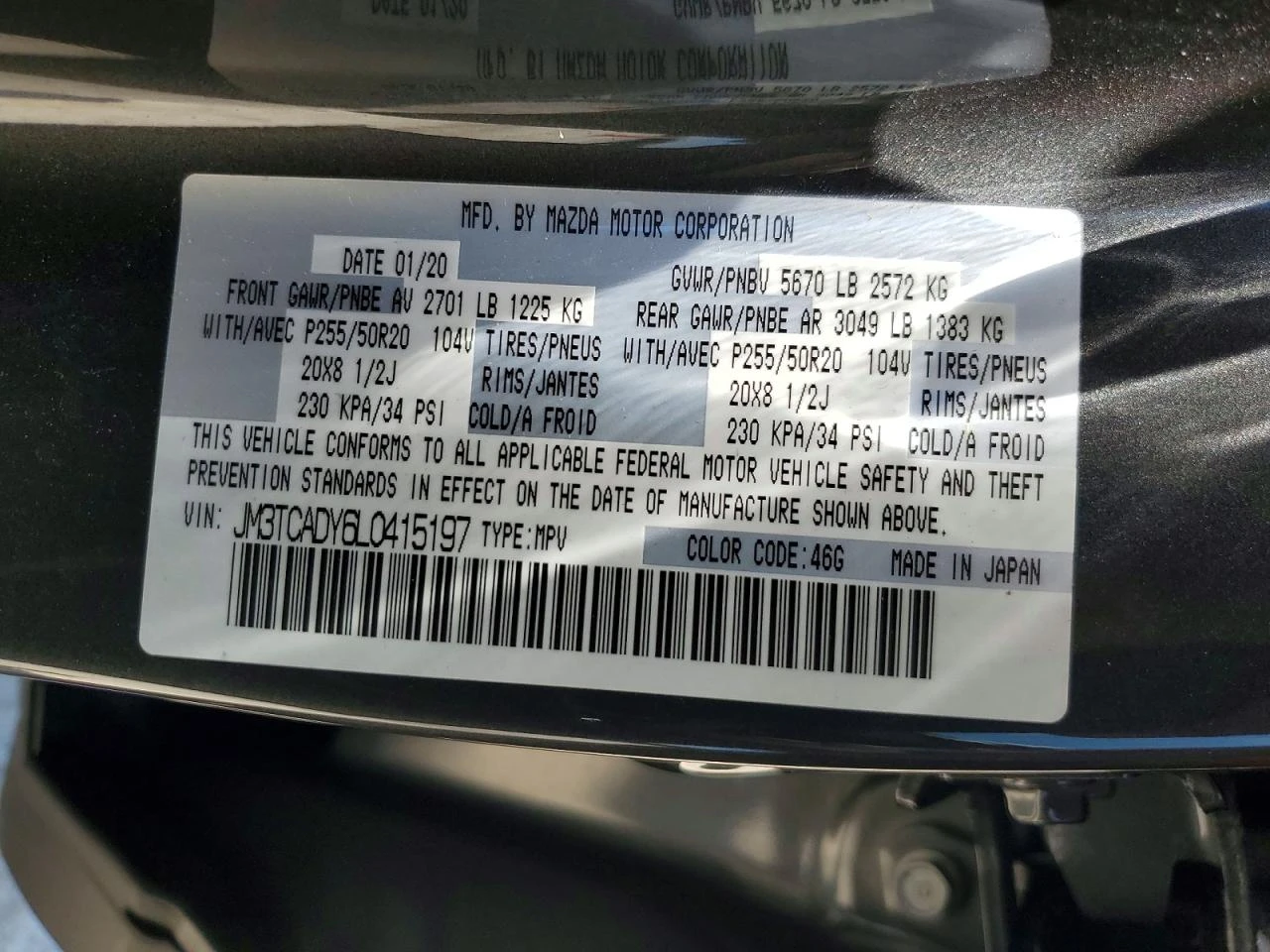 Mazda CX-9 2.5l Grand Touring, снимка 13 - Автомобили и джипове - 55074181
