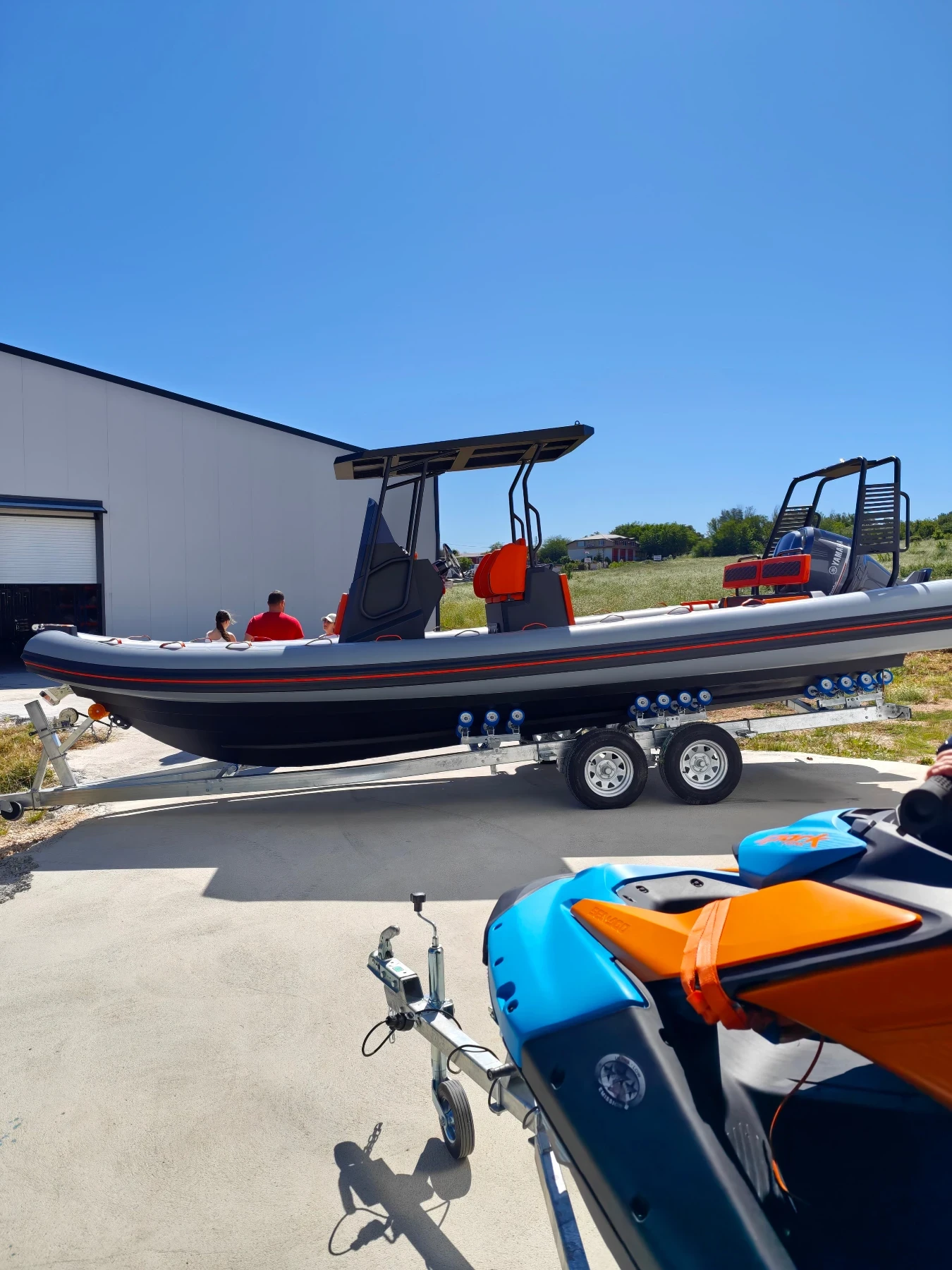 Моторна яхта Собствено производство Aluminium Hull RIB 760, снимка 2 - Воден транспорт - 54960777