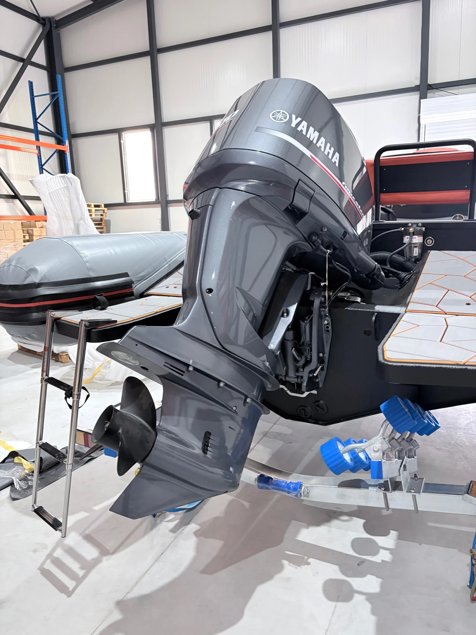 Моторна яхта Собствено производство Aluminium Hull RIB 760, снимка 6 - Воден транспорт - 54960777