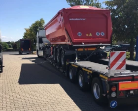 Полуремарке Kaessbohrer Самосвали 24m3-27m3, Нискотоварни , Платформи , снимка 16