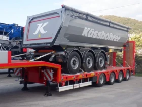 Полуремарке Kaessbohrer Самосвали 24m3-27m3, Нискотоварни , Платформи , снимка 17