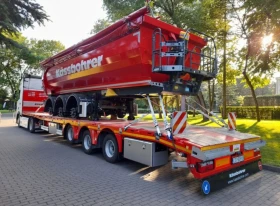 Полуремарке Kaessbohrer Самосвали 24m3-27m3, Нискотоварни , Платформи , снимка 17