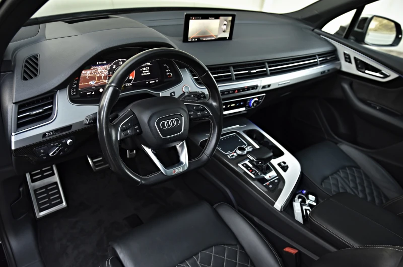 Audi SQ7 4.0 V8T MATRIX 21 PANO 360 EXCLUSIVE CARBON 7 SITZ, снимка 9 - Автомобили и джипове - 48039235