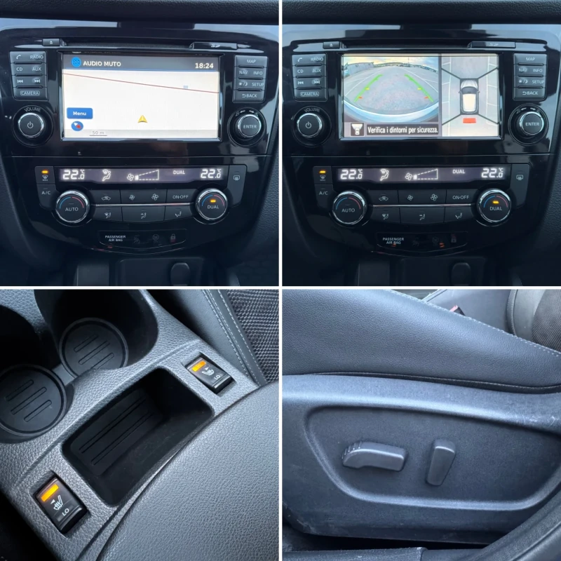 Nissan Qashqai 1.2 i - KEYLESS/ 360/ PANORAMA/ HEAT/ 86.000 km, снимка 12 - Автомобили и джипове - 52134907