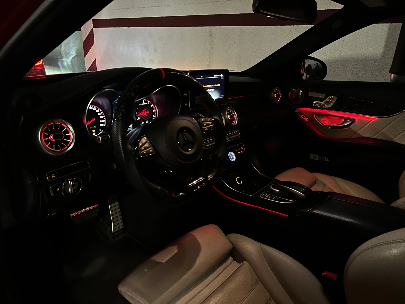 Mercedes-Benz C 400  - BRABUS  / CARPLAY / 64  /  | Mobile.bg   15