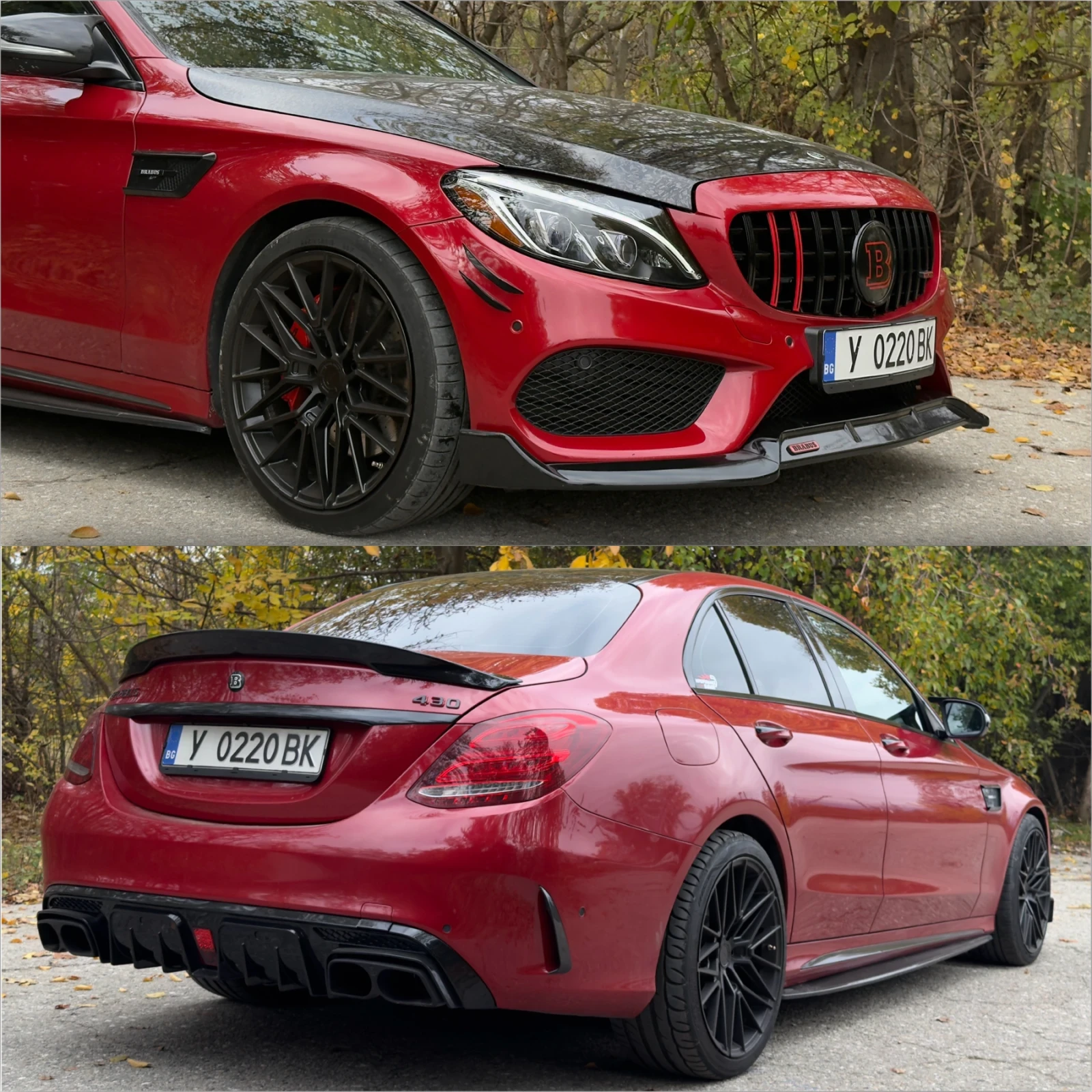 Mercedes-Benz C 400  - BRABUS  / CARPLAY / 64  /  | Mobile.bg   7