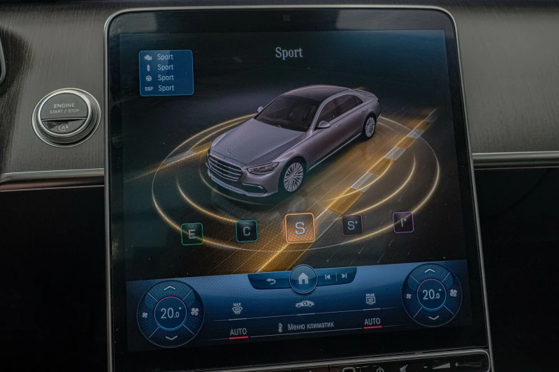 Mercedes-Benz S 400 Long/AMG/3D/Burmester/Камера360/Панорама/4Matic, снимка 14 - Автомобили и джипове - 51001509