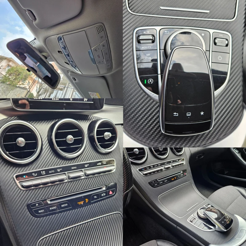 Mercedes-Benz C 180 AMG LINE /7G-TRONIC PLUS/DISTRONIC/CARBON/F1, снимка 14 - Автомобили и джипове - 53404627