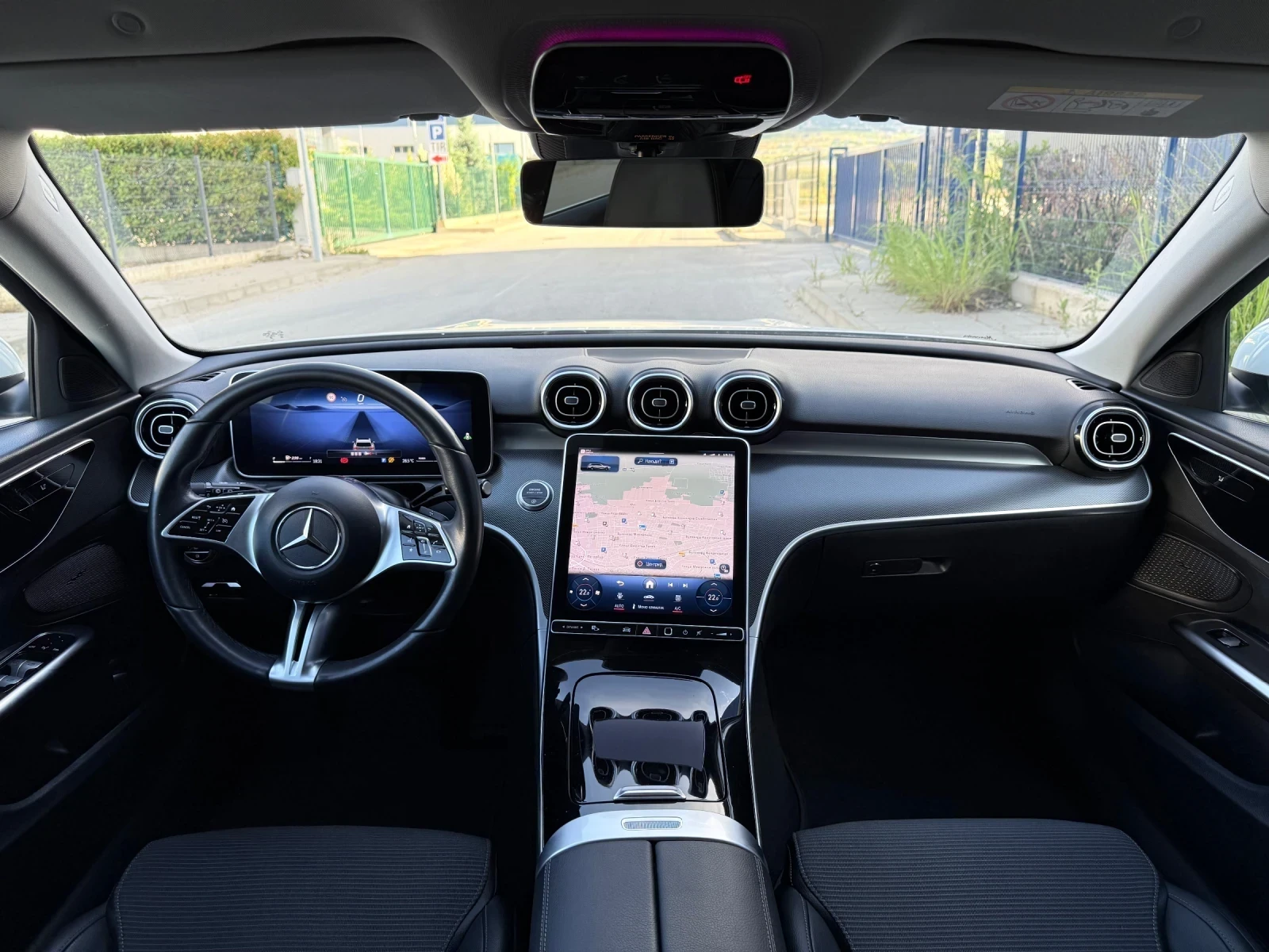 Mercedes-Benz C 200 EQPOWER/DIGITAL/9G-TRONIC/ПОДГРЕВ/КАМЕРА/FULL-LED/, снимка 8 - Автомобили и джипове - 55573086
