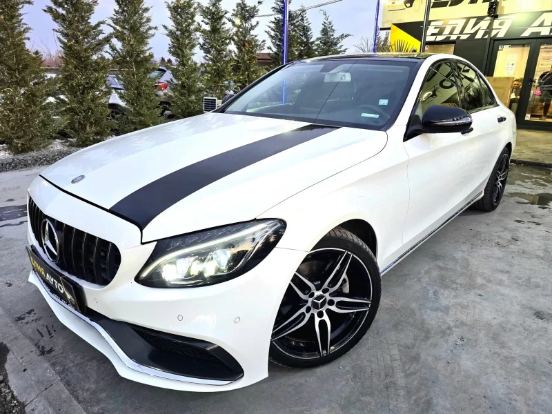 Mercedes-Benz C 220 D FULL AMG PACK BURMEISTER TOP ЛИЗИНГ 100%, снимка 1 - Автомобили и джипове - 49203419