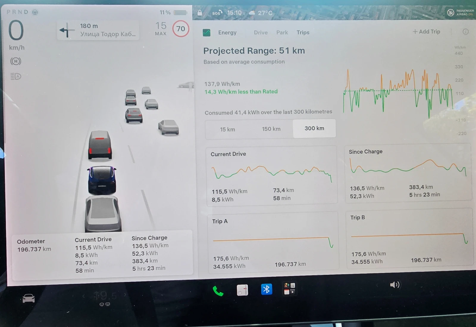 Tesla Model 3 Long range dual motor , снимка 13 - Автомобили и джипове - 56374451