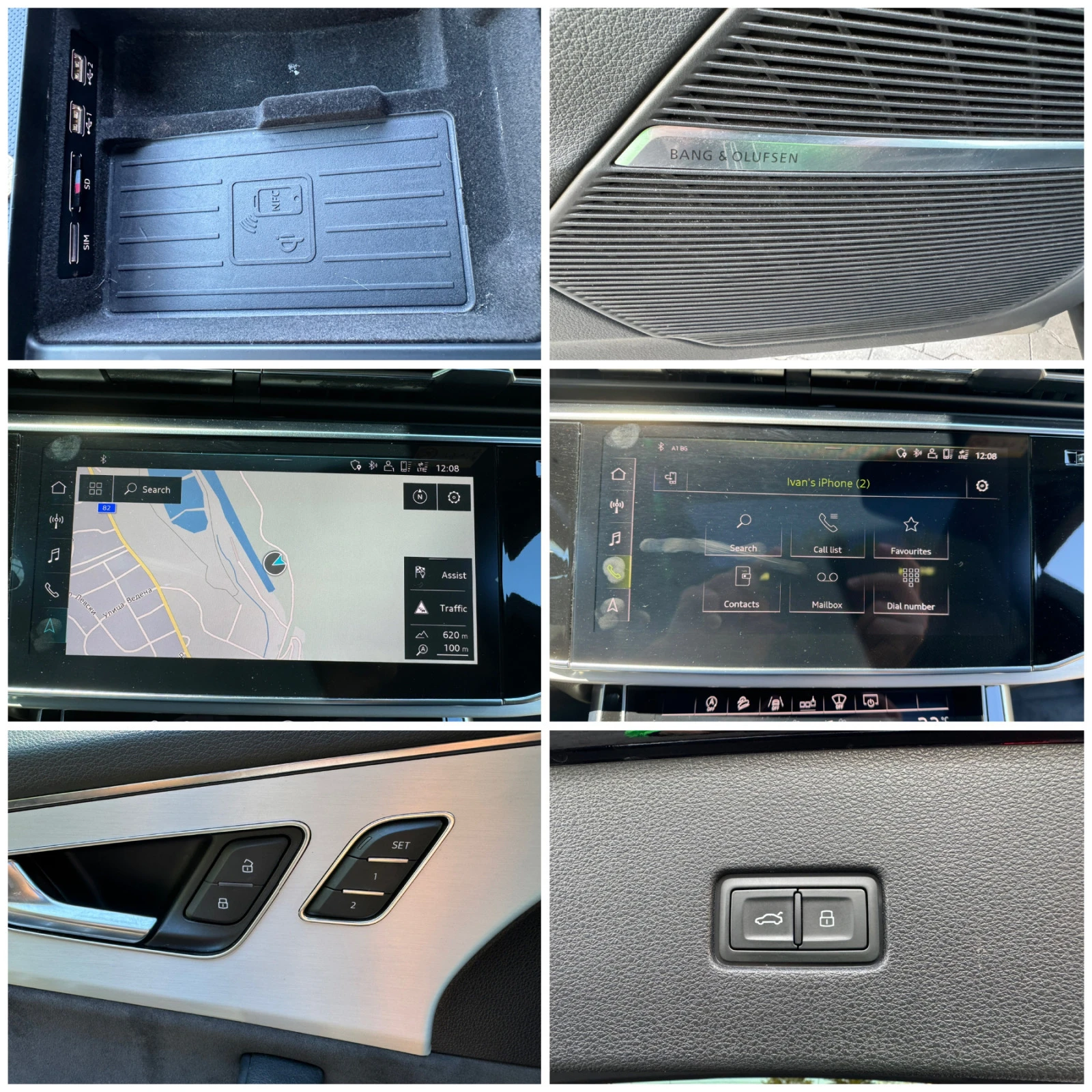 Audi Q8 5.0TDI SQ8 OPTIC S-line x 3 Вакум;360 камера;пано | Mobile.bg — изображение 17