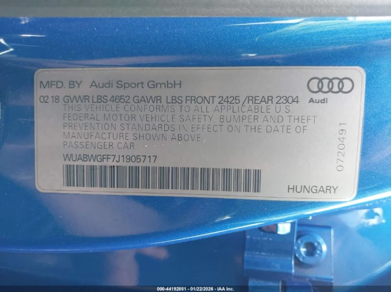 Audi Rs3 2.5l Rs 3 2.5T, снимка 9 - Автомобили и джипове - 53577878