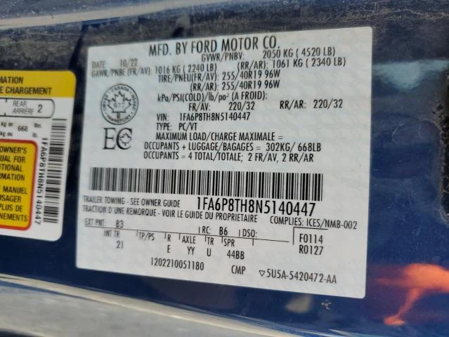 Ford Mustang 2.3L 4 Rear-wheel drive, снимка 6 - Автомобили и джипове - 53108030