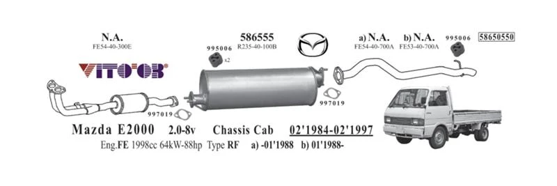 Ауспуси, Гърнета за Mazda E, снимка 1 - Части - 41989834