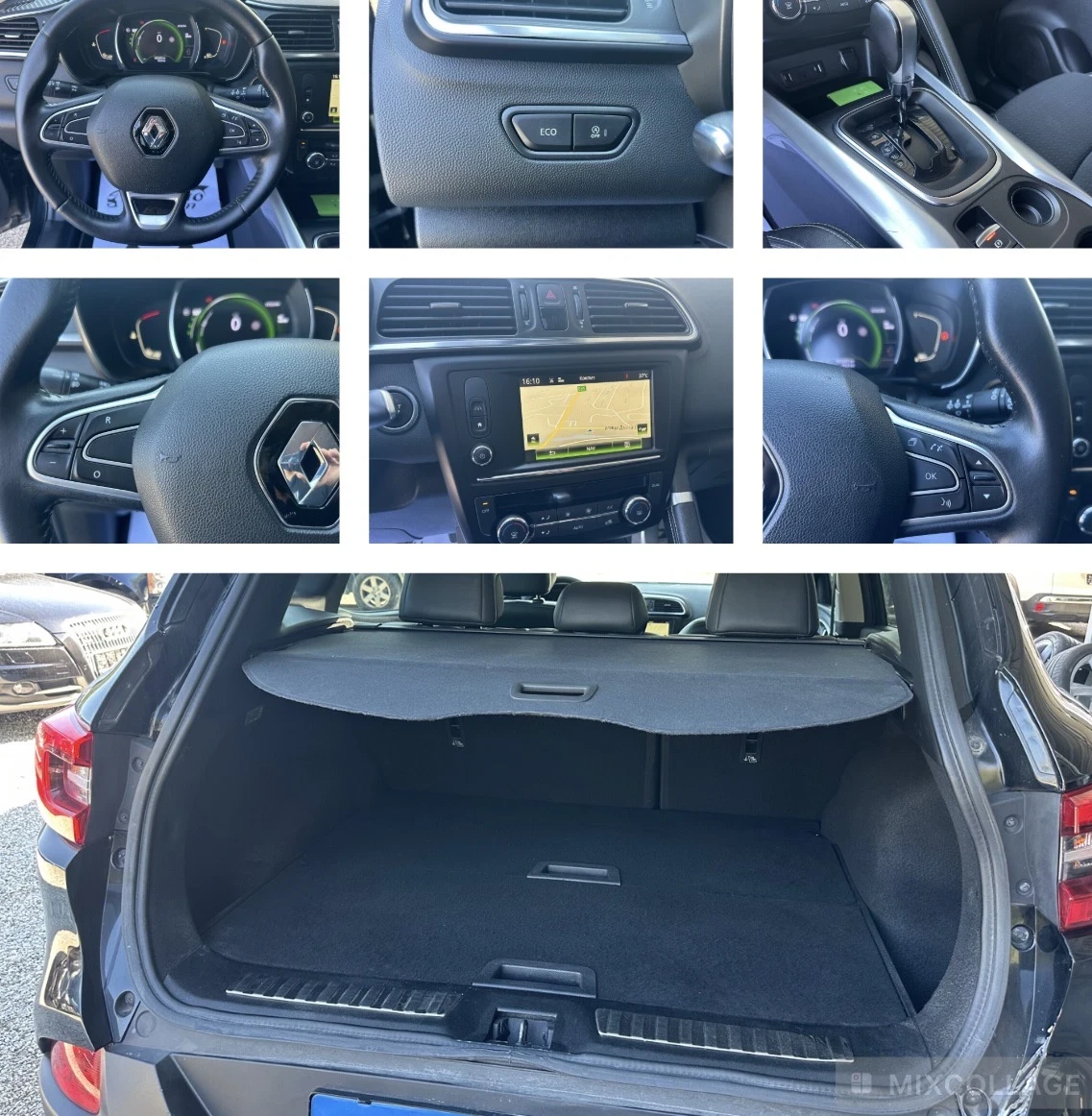 Renault Kadjar 1.5DCI-110к.с-АВТОМАТИК-ЛЕД-НАВИ-КОЖА, снимка 15 - Автомобили и джипове - 55974028