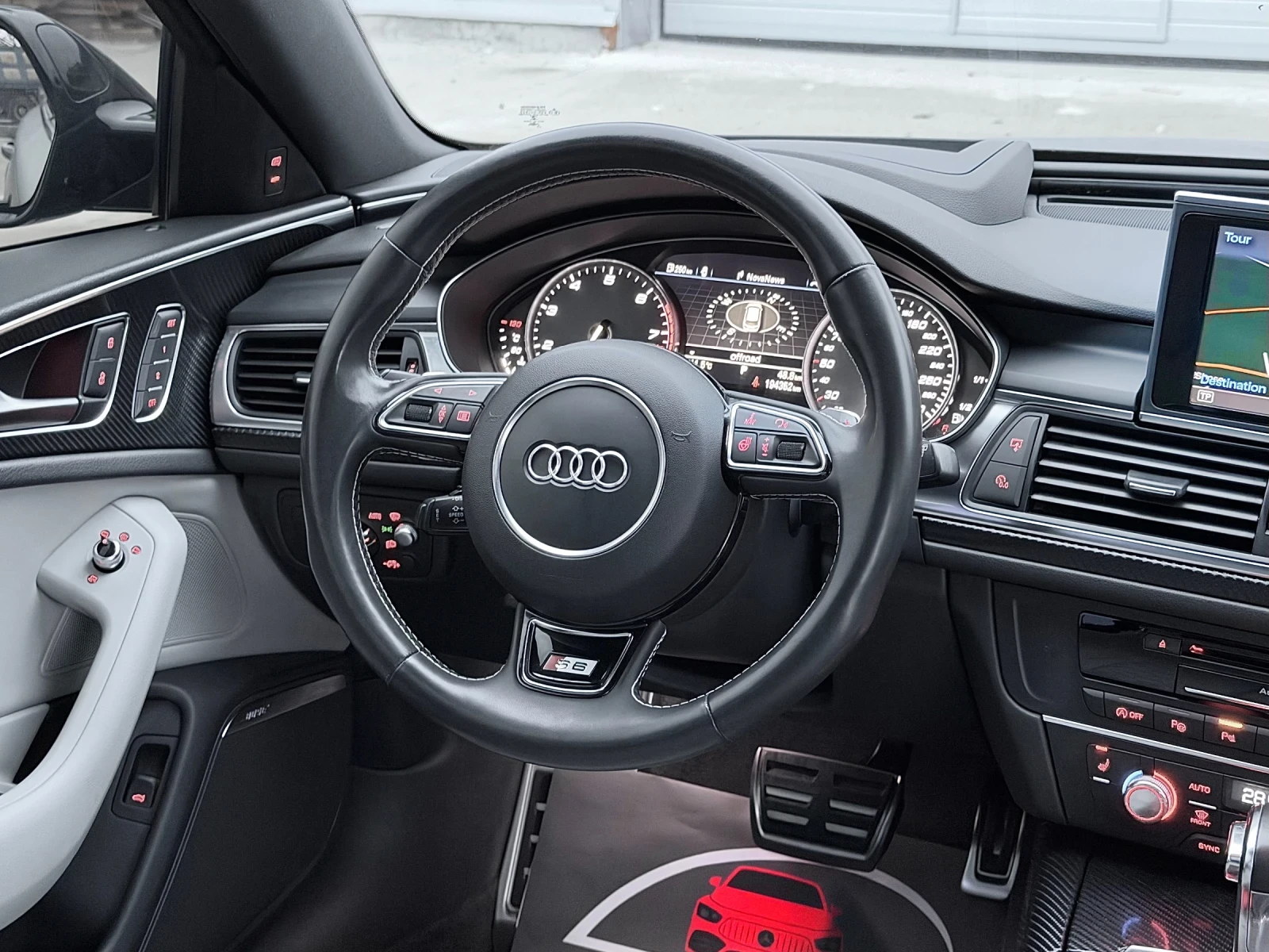Audi S6 4.0 V8T/ PANO/ CARBON/ CAMERA/ FULL MATRIX/  | Mobile.bg   9
