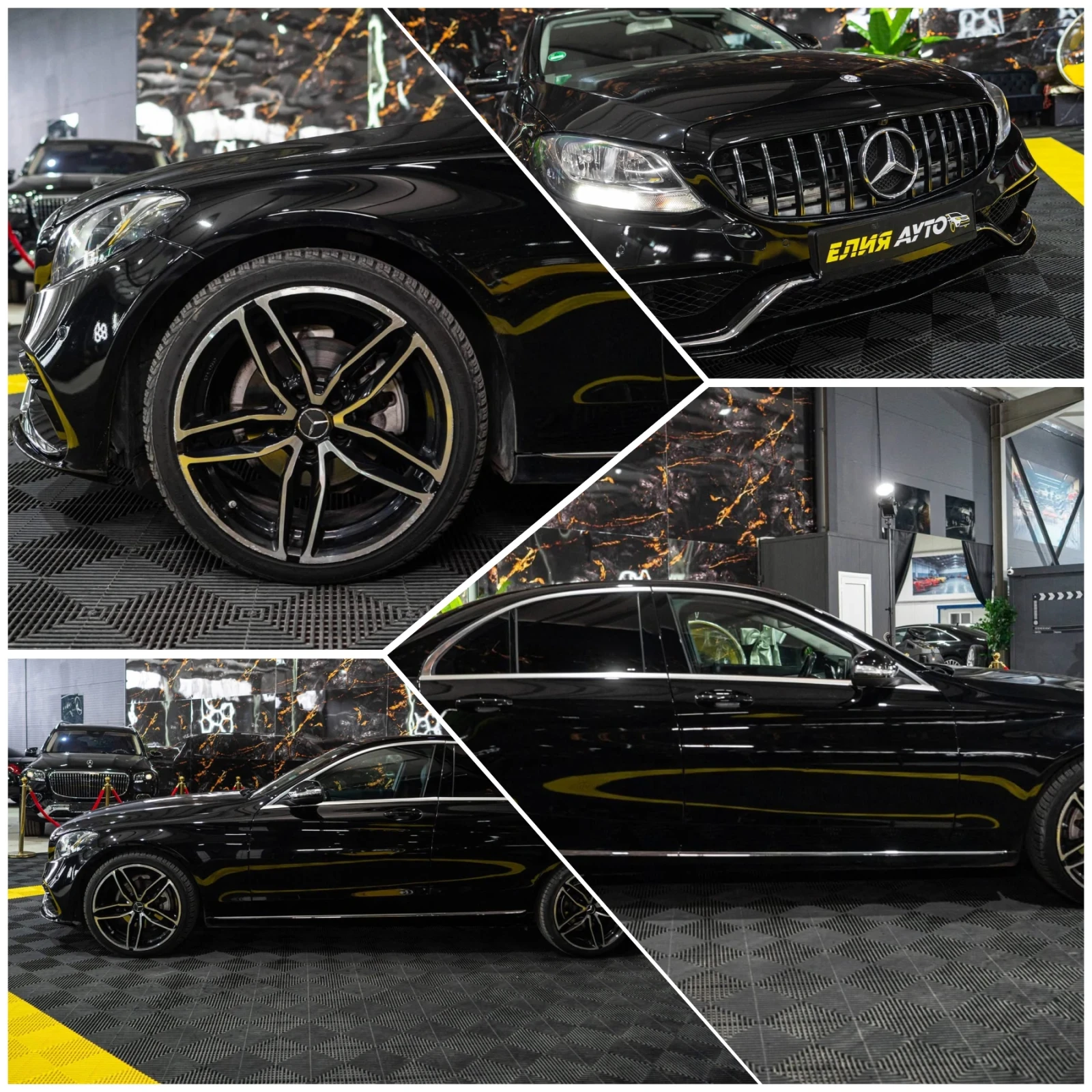 Mercedes-Benz C 220 D FULL AMG LINE LED NAVI ЛИЗИНГ 100%, снимка 17 - Автомобили и джипове - 53846746