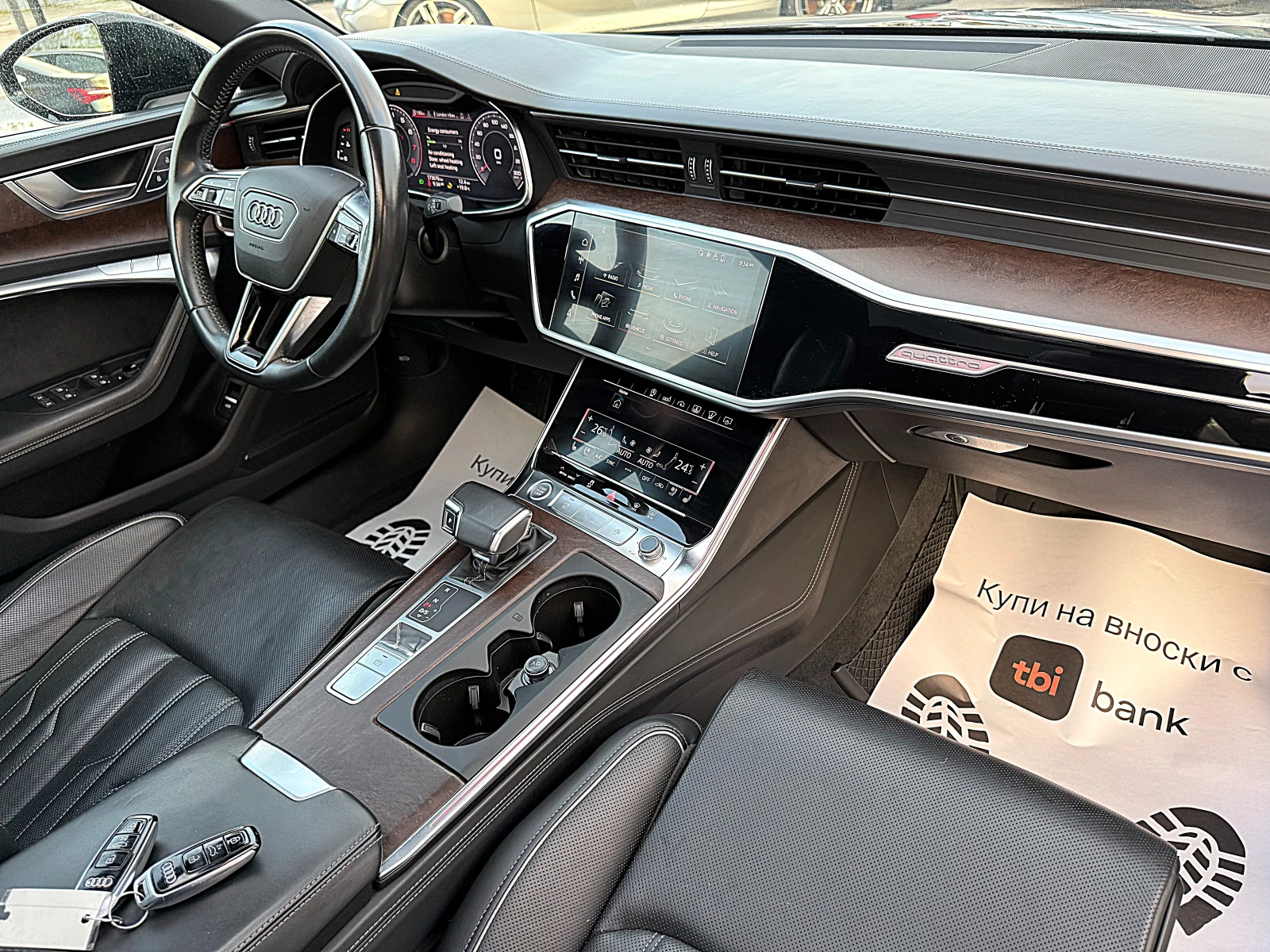 Audi A6 DISTRONIK-VAKUM-HEAD UP-PANORAMA-MATRIX-360 KAMERI | Mobile.bg   13