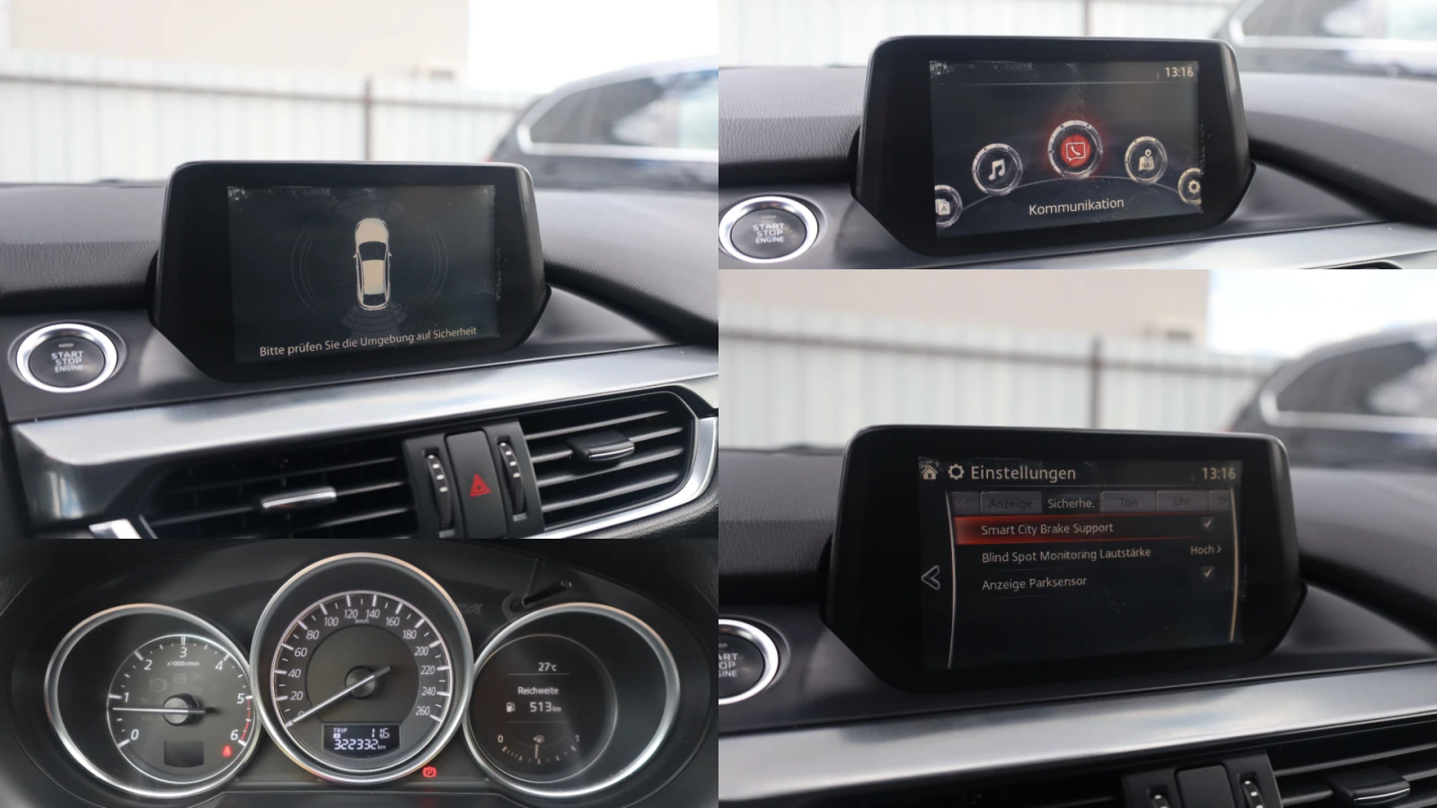 Mazda 6 2.2d LED SzH Blind KeyStart 19Zoll PDC #iCarbg