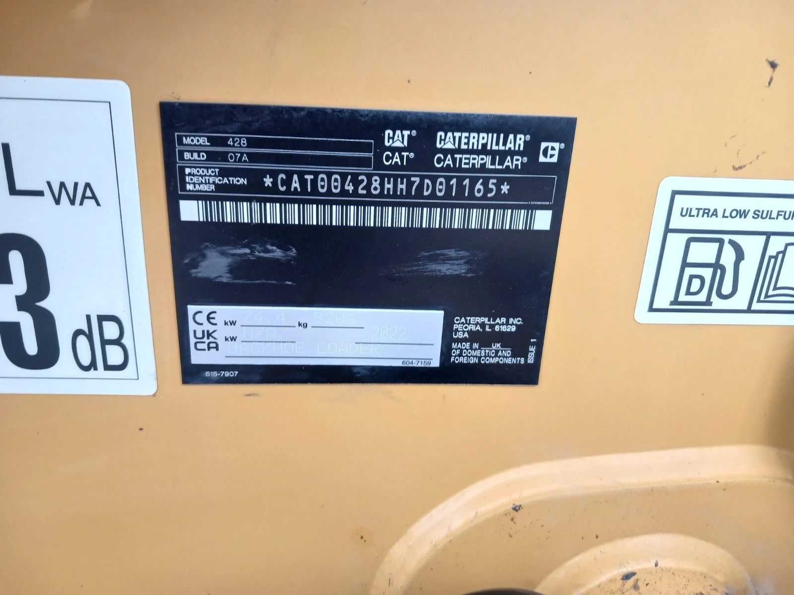 Багер Cat 428, снимка 5 - Индустриална техника - 53969894