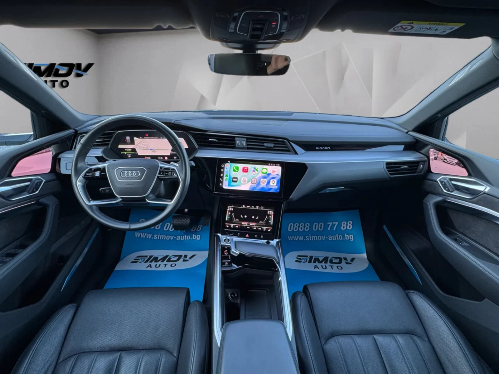 Audi E-Tron 55 SPORTBACK S-LINE HEAD-UP ВАКУУМ ПАНОРАМА ОБДУХВ, снимка 12 - Автомобили и джипове - 56259819