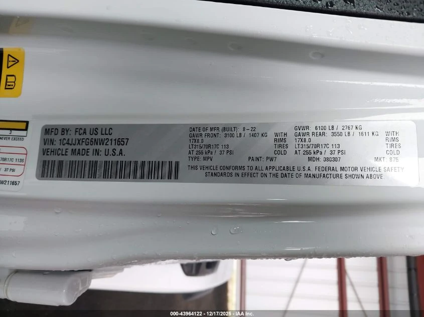 Jeep Wrangler 3.6l Unlimited Rubicon 4X4 - изображение 9