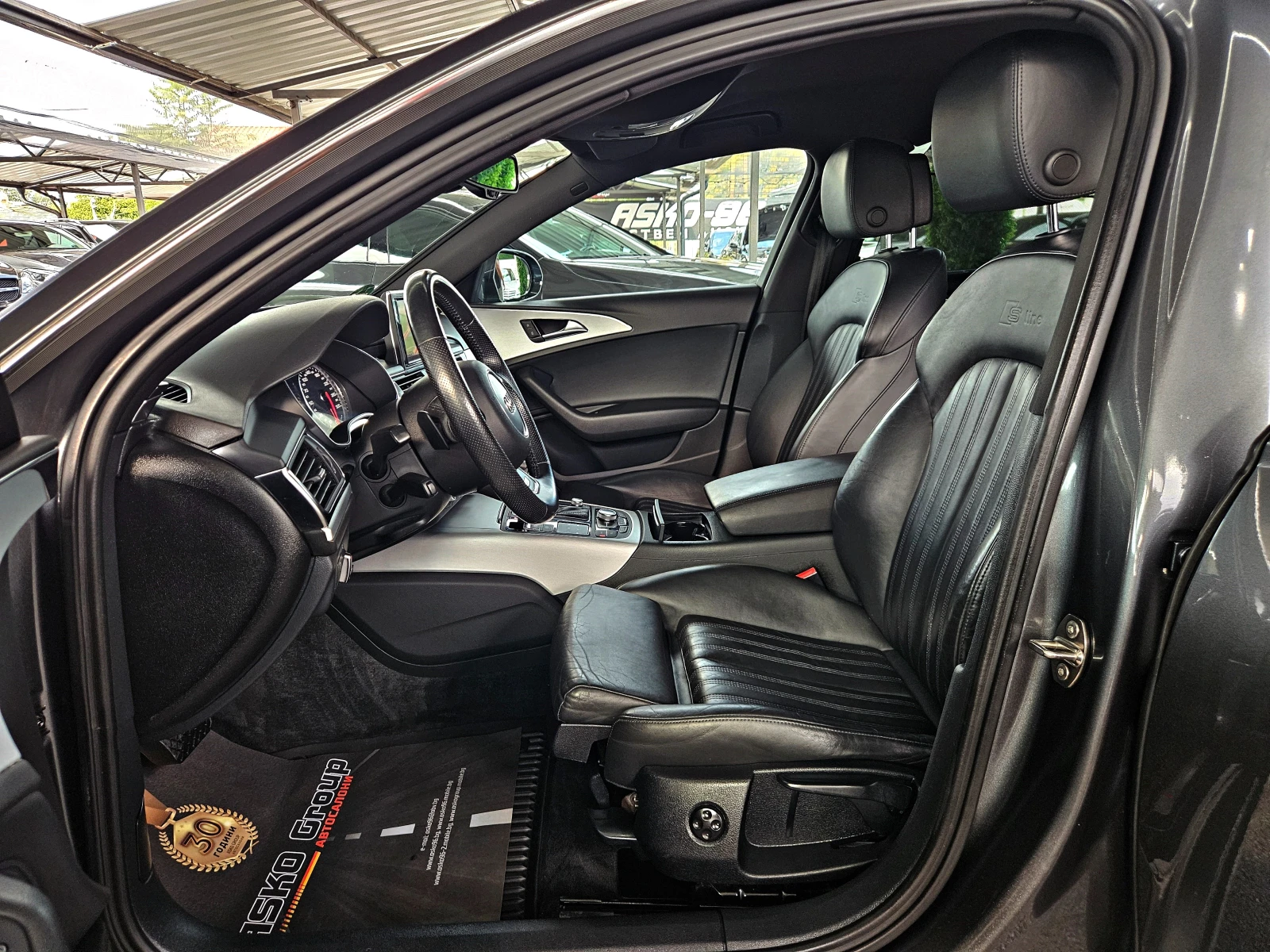 Audi A6 S-LINEx3/GERMANY/ПОДГРЕВ/ПЕЧКА/AMBIENT/ЩОРИ/LIZING, снимка 15 - Автомобили и джипове - 55900652