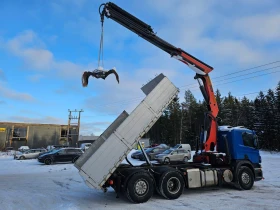 Scania P 420 тристранен самосвал 6x2 + Palfinger 29002, снимка 6