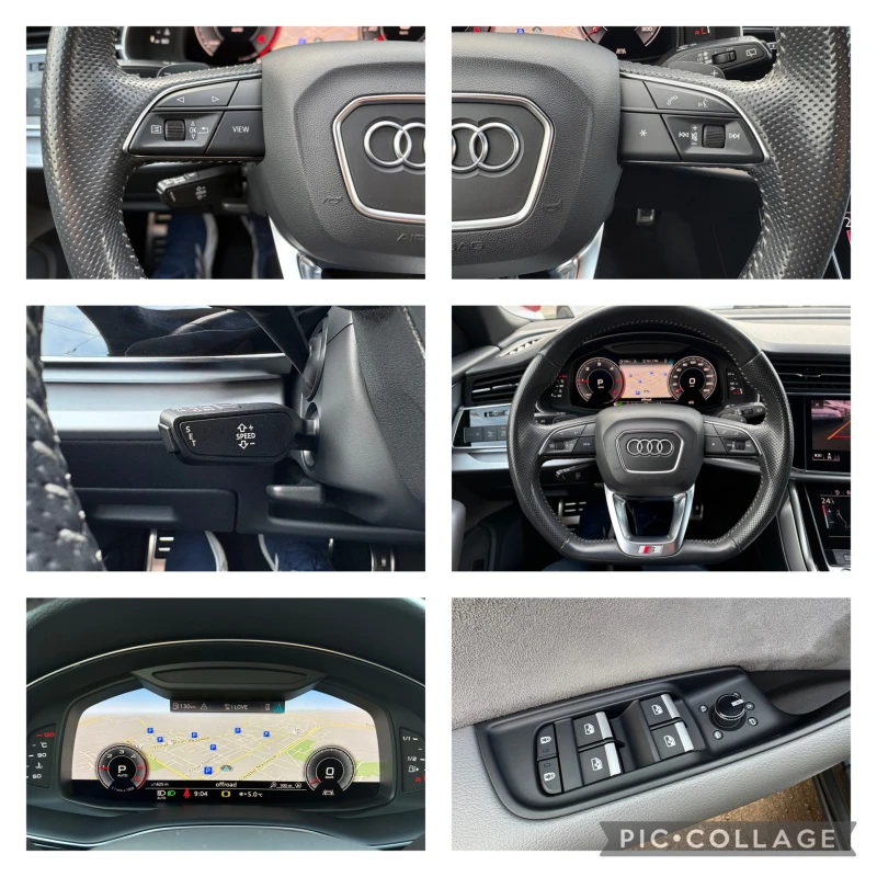 Audi Q8 5.0TDI= HYBRID-286HP= КАМЕРИ 360= KEYLESS GO= S LI, снимка 15 - Автомобили и джипове - 49301187