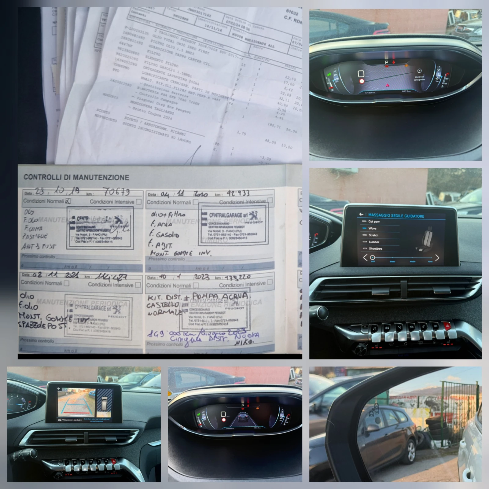 Peugeot 3008 1. 6 HDi EAT6 !MASSAGE!VIRTUAL!DISTRONIC!FUL SERV., снимка 17 - Автомобили и джипове - 53867276