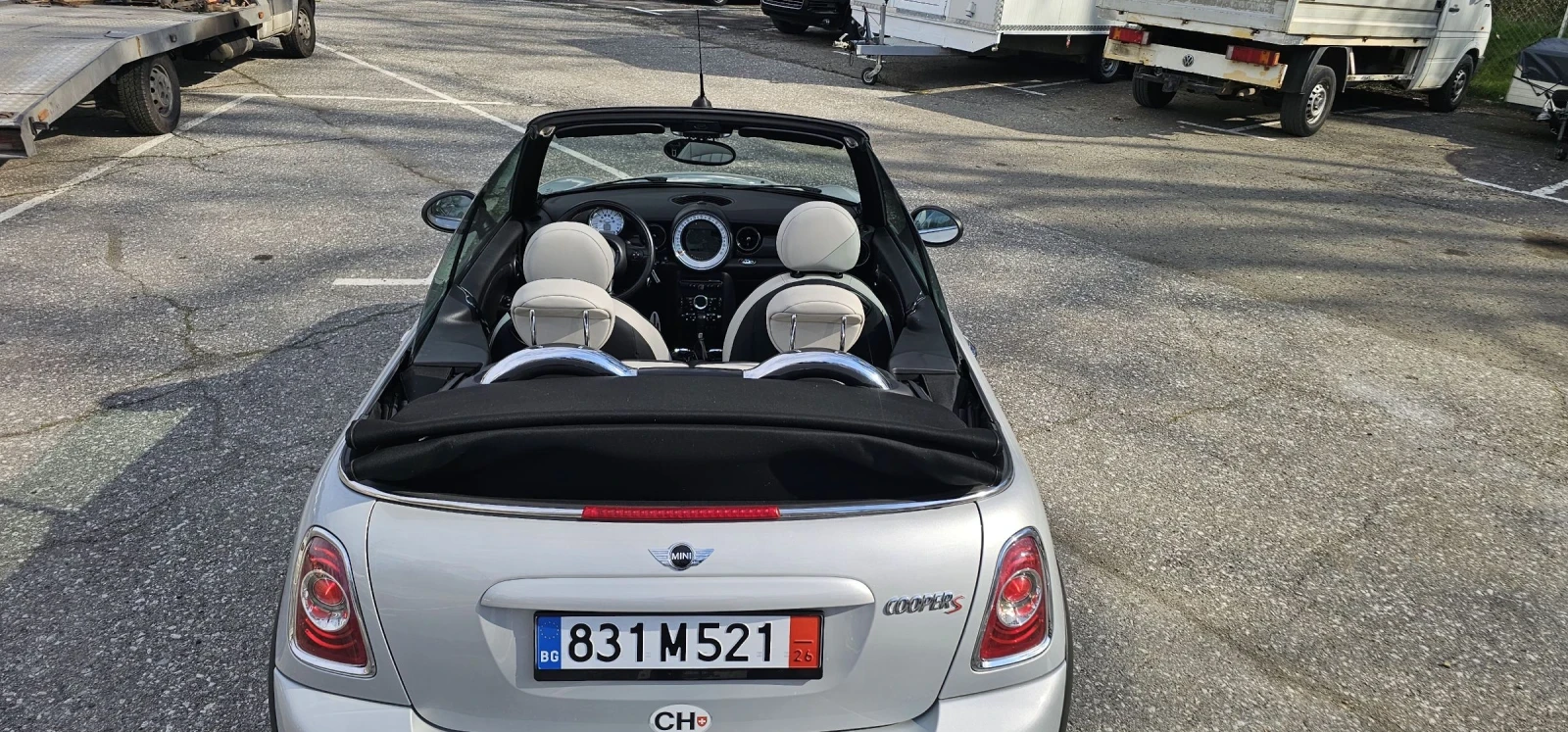 Mini Cooper s cabrio 1.6Т JON CUPAR Автомат Швейцария , снимка 2 - Автомобили и джипове - 54134984